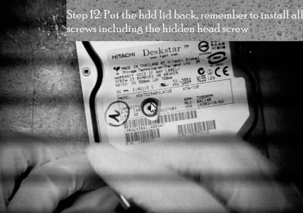 installing hdd lid