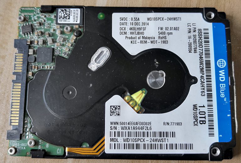 WD SLIM HDD Head Swap Tool Support List