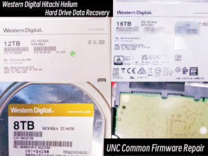 Western Digital Hitachi Helium Hard Drive UNC Firmware Repair and Data Recovery Solution